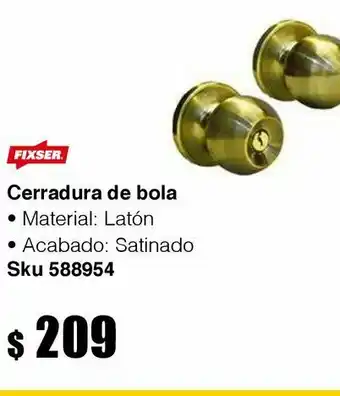 Black and Decker Cerradura bola fixser hotelera lb oferta
