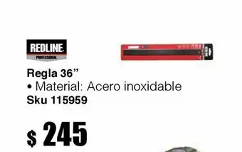 Black and Decker Regla de acero inox 36 redline oferta