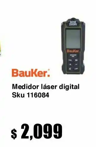 Medidor digital laser bauker