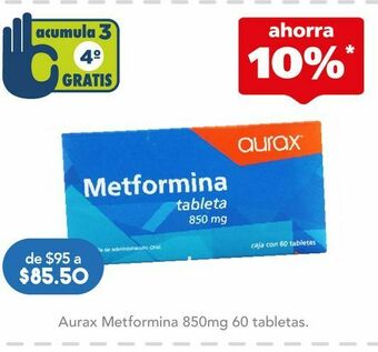 Farmacia San Pablo Metformina tab 850mg c/60 cronix oferta