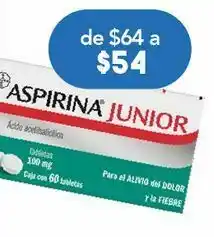 Farmacia San Pablo Aspirina junior tab 100mg caj c/60 oferta