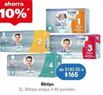 Farmacia San Pablo Bbtips pañal etapa 4 c/40pz oferta