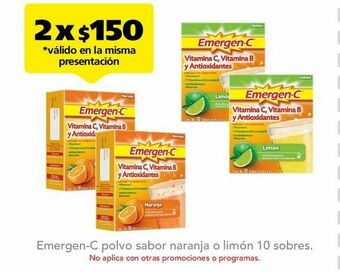 Farmacia San Pablo Emergen c polvo limon c/10sob oferta