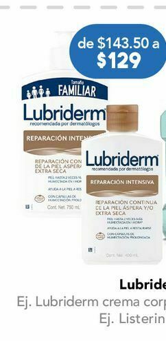 Farmacia San Pablo Lubriderm crem corp rep int btl c/750ml oferta