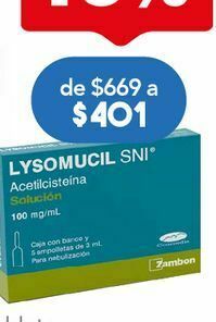 Farmacia San Pablo Lysomucil sni sol 100mg ams c/5 oferta