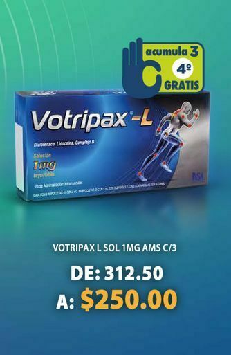 Farmacia San Pablo Votripax l sol 1mg ams c/3 oferta