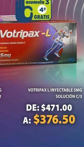 Farmacia San Pablo Votripax-l sol 5mg ams c/3 oferta