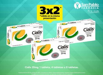 Farmacia San Pablo Cialis tab 20mg caj c/1 oferta