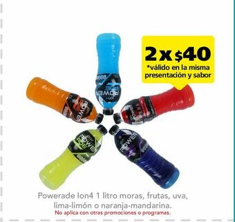 Farmacia San Pablo Powerade frutas ion 4 c/1lt oferta