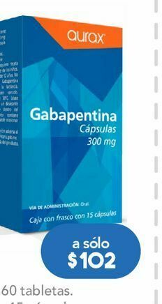 Gabapentina cap 300 mg c/15 cronix
