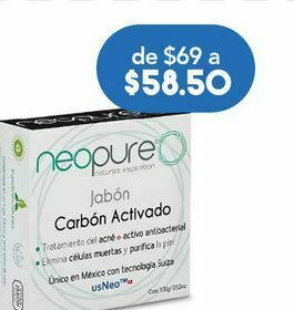 Farmacia San Pablo Neopure jabon carbon activo bar c/100gr oferta