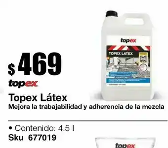 Fester Topex latex garrafa 4.5l oferta
