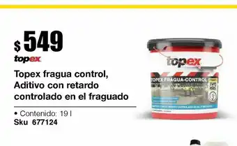 Fester Topex fragua control, aditivo con retardo controlado en el fraguado oferta