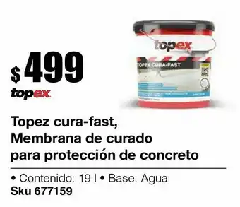 Fester Topex cura-fast, membrana de curado para protección de concreto fresco 19l oferta