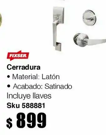 Gatillo recto manija fixser as satinado