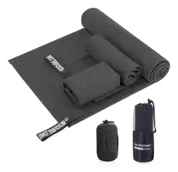 Mercado Libre Toalla Microfibra Secado Rápido Gym Baño Viaje 3+1 Paquetes oferta