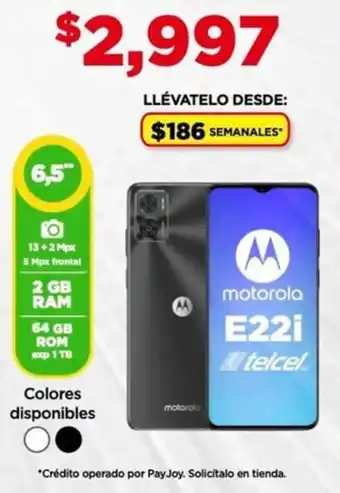 Bodega Aurrerá Motorola E22i telcel oferta