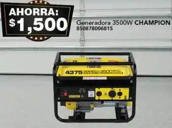 City Club CHAMPION  Generadora 3500W oferta