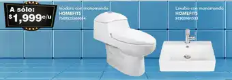 Inodoro con monomando HOMEFITS