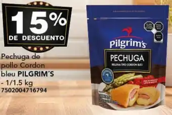 City Club Pechuga de pollo Cordon bleu PILGRIM'S 1/1,5kg oferta