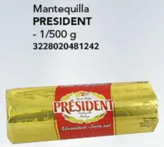 City Club Mantequilla PRESIDENT 1/500g oferta