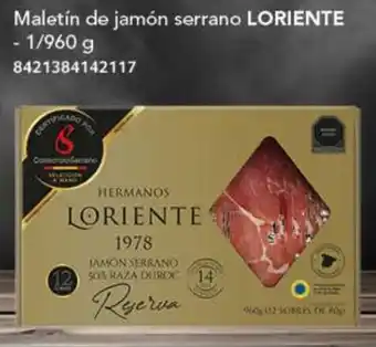 City Club Maletín de jamón serrano LORIENTE 1/960g oferta