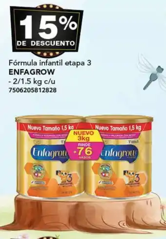 City Club Fórmula infantil etapa 3 ENFAGROW 2/1.5kg oferta