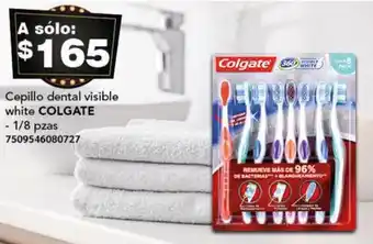 City Club Cepillo dental visible white COLGATE 1/8 pzas oferta