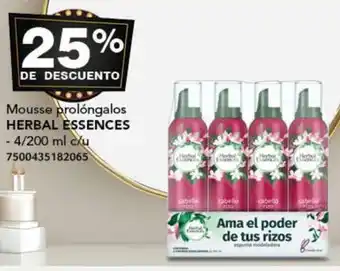 City Club Mousse prolóngalos HERBAL ESSENCES 4/200ml oferta