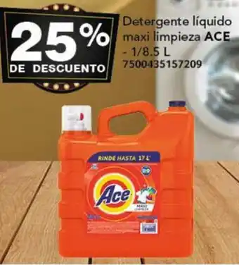 City Club Detergente líquido maxi limpieza ACE 1/8.5L oferta