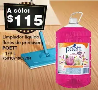 City Club Limpiador líquido flores de primavera POETT 1/9L oferta