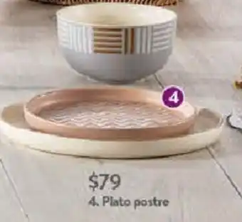 Walmart Plato postre oferta