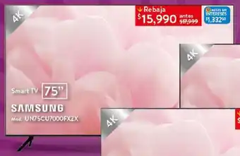 Walmart SAMSUNG Smart TV 75" oferta