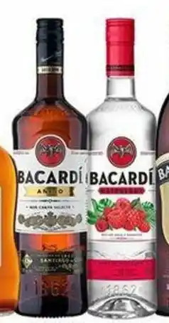 BACARDI AÑEJO 980 ml / RASPBERRY 750 ml
