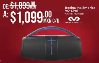 MICCELL Bocina inalámbrica VQ-SP01