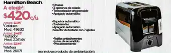 Chedraui Hamilton Beach Cafetera oferta