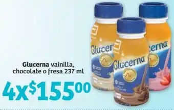 Glucerna Vainilla, Chocolate o Fresa 237ml