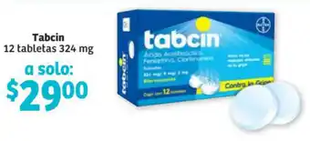 Tabcin 12 Tabletas 324mg