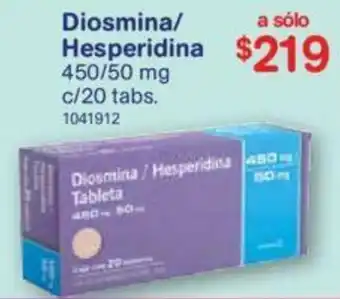 Farmacias Benavides Diosmina/Hesperidina 20x50/450mg oferta