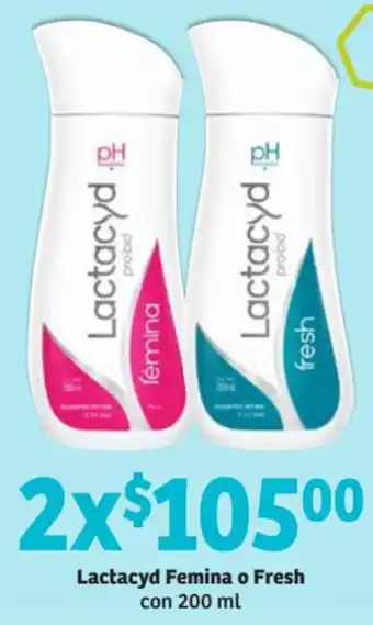 Soriana Híper Lactacyd Femina o Fresh con 200ml oferta