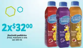 Soriana Híper Electrolit Pediátrico Fresa, Manzana o Uva Sol 500ml oferta