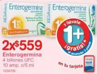 Farmacias Benavides Enterogermina 4 billones UFC 10x5ml oferta