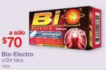 Farmacias Benavides Bio-Electro c/24 tabs. oferta