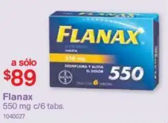 Farmacias Benavides Flanax 6x550mg oferta