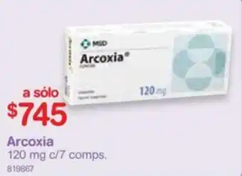 Farmacias Benavides Arcoxia 7x120mg oferta