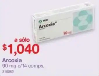 Farmacias Benavides Arcoxia 14x90mg oferta