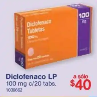 Farmacias Benavides Diclofenaco LP 20x100mg oferta