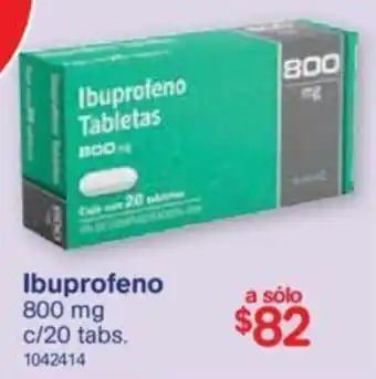 Farmacias Benavides Ibuprofeno 20x800mg oferta