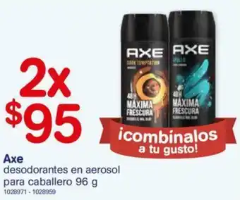 Farmacias Benavides Axe Desodorantes en Aerosol para Caballero 96g oferta