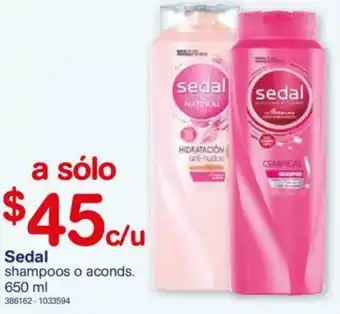 Farmacias Benavides Sedal Shamppos o Aconds 650ml oferta